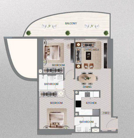 2-Bedroom Residences